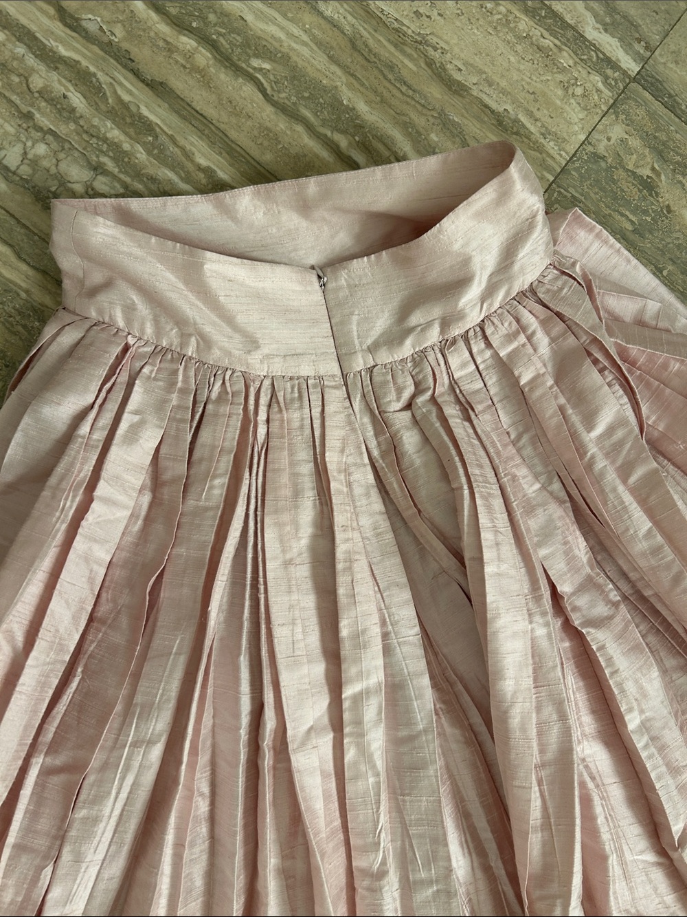 Elegant Blush Pink Maxi Skirt - Women - Picture 11 of 12